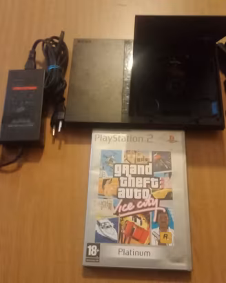 PS2 Slim Schp 70004+Gta Vice City-Senza Controller