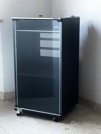 Mobiletto stereo hifi vintage con rotelle