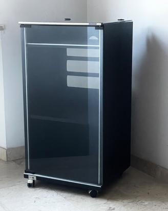 Mobiletto stereo hifi vintage con rotelle