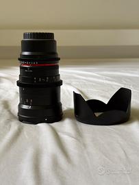 ottica samyang 35mm cine T1.5, mft
