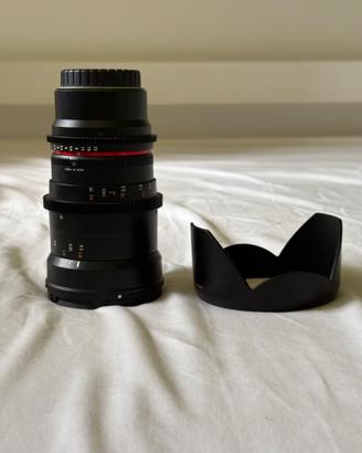 ottica samyang 35mm cine T1.5, mft