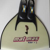 Monopinna MAT MAS da nuoto pinnato o da apnea