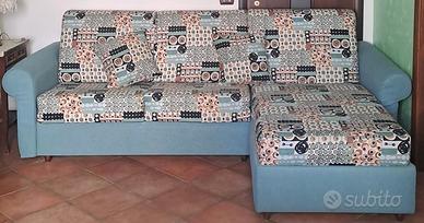 Divano ortopedico matrimoniale come nuovo con rete