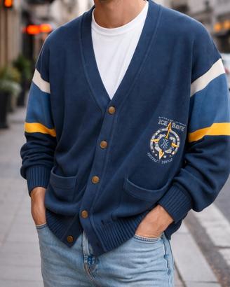 cardigan vintage iceberg taglia XL in cotone 