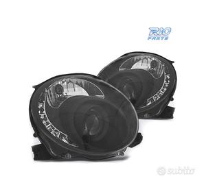 FARI FIAT 500 07-15 LUCE DIURNA TFL FONDO NERO