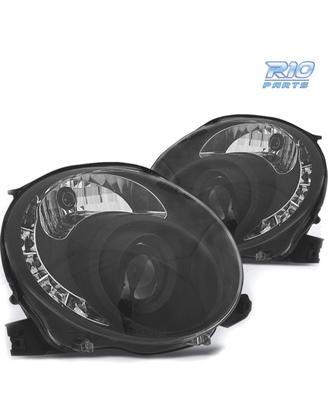 FARI FIAT 500 07-15 LUCE DIURNA TFL FONDO NERO