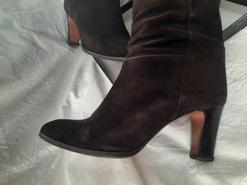 stivali camoscio marrone numero 37