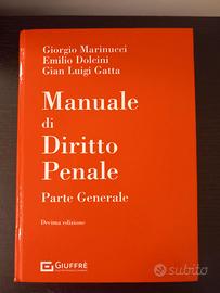 Manuale di diritto penale Marinucci Dolcini  Gatta