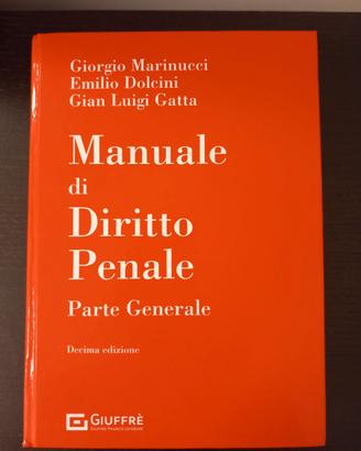 Manuale di diritto penale Marinucci Dolcini  Gatta