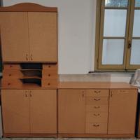 mobile vintage con antine in radica 