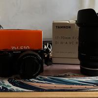 Sony ZV-E10 + Tamron 17-70mm f/2.8 + 4 Batterie