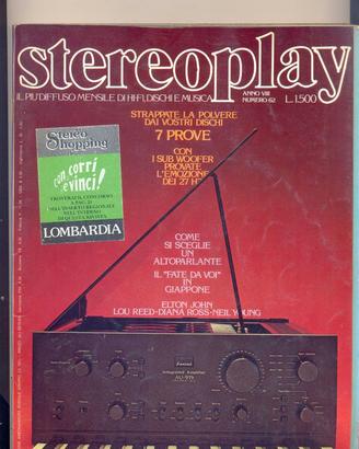 rivista STEREOPLAY numero 62 gennaio 1979