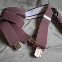 Bretelle elastiche vintage color marrone