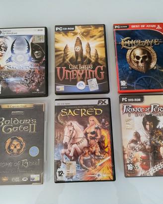 Giochi PC: Sacred, Baldur’s Gate, Prince of Persia