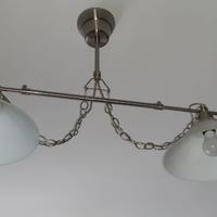 Lampadario a due plafoniere