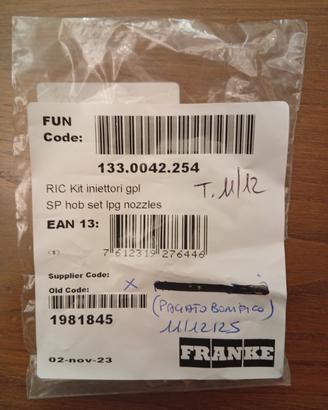 Kit ugelli gpl per piano cottura - franke