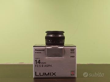 Panasonic 14 mm f2.5 NUOVO + filtro UV