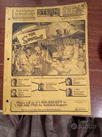 manuale uso e manutenzione Stern Simpson pinball p