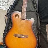 Godin A6 cognac Burst