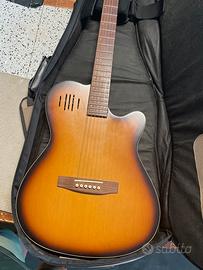 Godin A6 cognac Burst