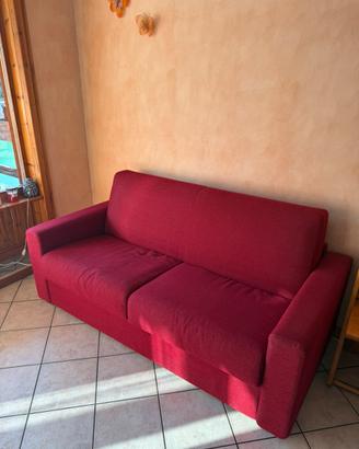 DIVANO LETTO 2 POSTI CON MATERASSO