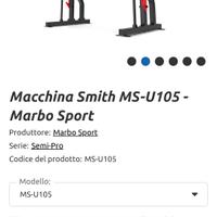 Macchina smith rack Marbo sport