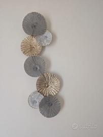 Decorazione parete metallo traforato design