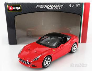 MODELLO AUTO FERRARI CALIFORNIA T COUPE RED BURAGO