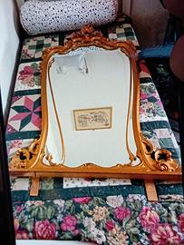 specchiera dorata vintage 