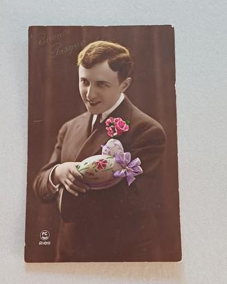Cartolina Epoca Pasqua P.C. Paris 1932 viaggiata 