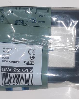 placca 3 posti Gewiss 