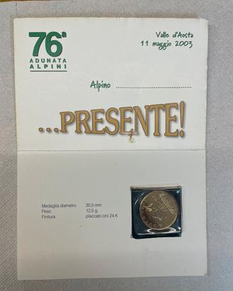 Medaglia commemorativa adunata Alpini 2003