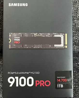 SAMSUNG SSD NVME 9100 PRO 1TB PCIe 5.0 SIGILLATO