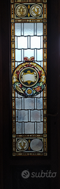 Porta con vetrata antica stile liberty