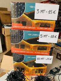 tenda luminosa luci natale varie misure 