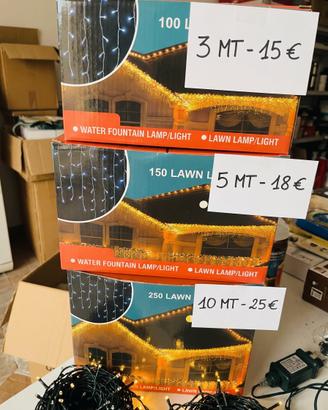tenda luminosa luci natale varie misure 