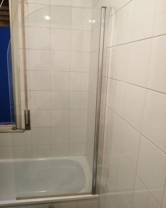 Parete in vetro vasca da bagno