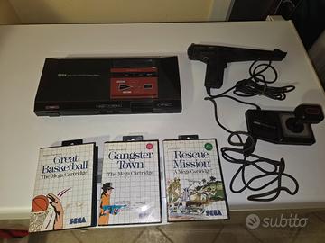 Sega Master System 1, Light phaser, stick,3 giochi