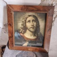 Quadro Antico Gesù Volto Santo - Cornice Legno