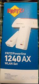 SET POWERLINE FRITZ! 1240 AX + 1210 - MAI USATO!