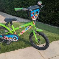 Bicicletta bambino da 3 a 5 anni, ruote 14 pollici