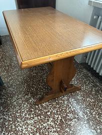 Tavolo cucina - taverna legno rovere 77x77x138