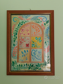 Quadro "Porta in fiore"