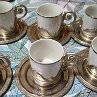 tazzine con fondo in peltro Mod DEPP AB ITALY