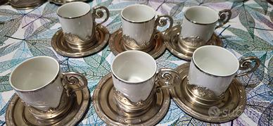 tazzine con fondo in peltro Mod DEPP AB ITALY