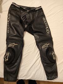pantaloni alpinestar pelle