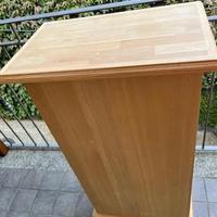 scarpiera manifattura artigianale in legno rovere