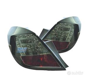 FANALI OPEL CORSA D 06-14 A LED SFONDO NERO AFFUMI