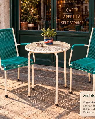 set tavolo+sedie bar bistrot vintage anni 70