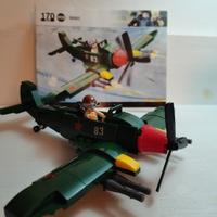 Aereo guerra in mattoncini simili lego 